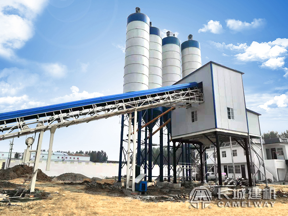 駐馬店地倉式HZS150商混攪拌站