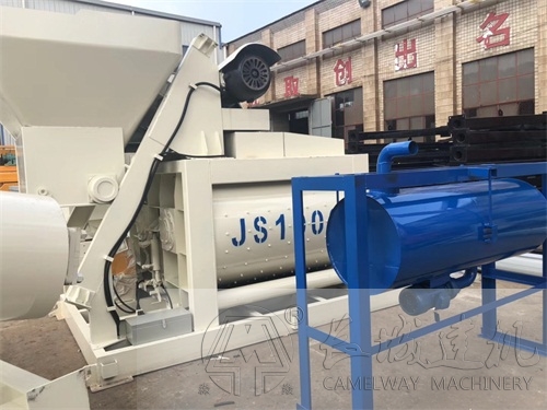 JS1000米白色混凝土強(qiáng)制式攪拌機(jī)