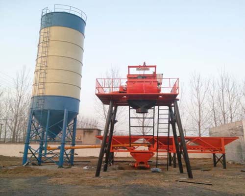 js1000攪拌站也可以做成簡(jiǎn)易攪拌站