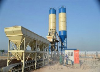 投資水泥拌合設備HZS50多少錢
