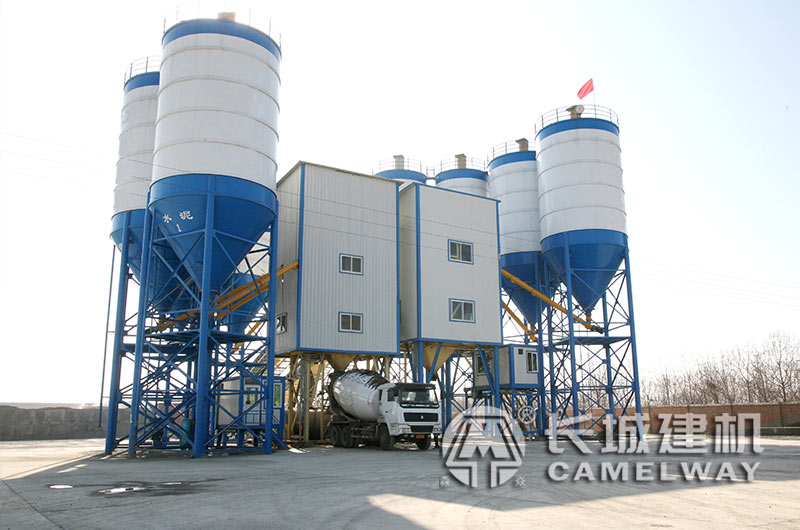 長(zhǎng)城標(biāo)準(zhǔn)型HZS180攪拌站占地面積共20-25畝