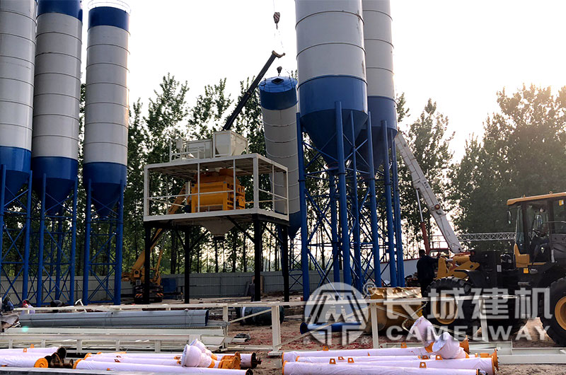 工地自建攪拌站實(shí)景