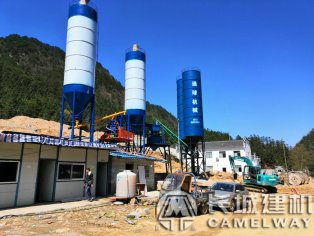 湖北恩施2hzs35攪拌站，雙機(jī)35站圖片