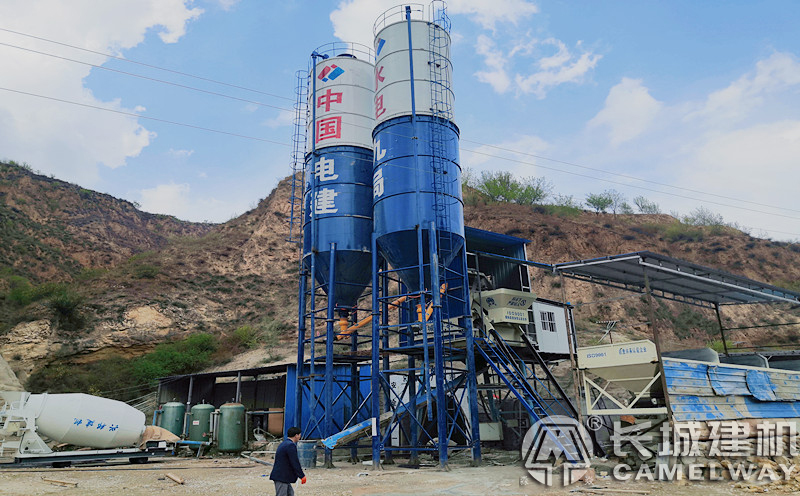 長(zhǎng)城建機(jī)提升料斗攪拌站50站